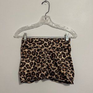 Cheetah Print Shorts with Scrunched Butt